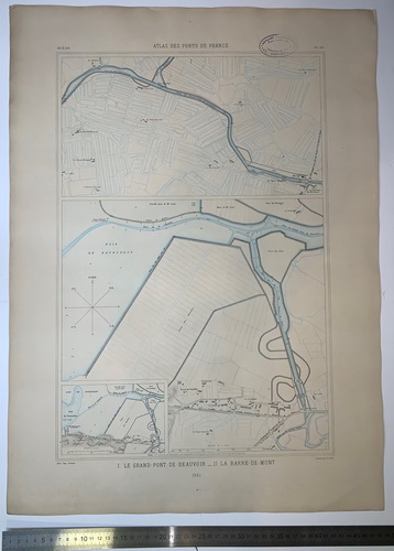 Atlas des ports de France. I. Le Grand-Pont de Beauvoir II. La Barre-de-mont - landofmagazines.com