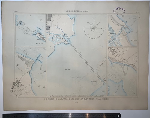 Atlas des ports de France. I. Le Chapus II. Le Chateau. III. Le Douhet. IV. Saint-Denis. V. La Cotiniere - landofmagazines.com