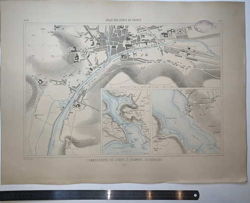 Atlas des ports de France. I. Embouchure de l'Odet. II. Quimper. III. Benodet - landofmagazines.com