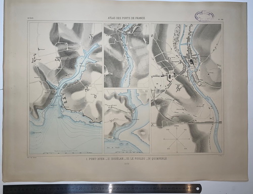 Atlas des ports de France. I. Pont-Aven II. Douelan. III. Le Pouldu. IV. Quimperle - landofmagazines.com