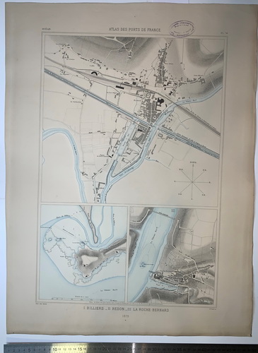 Atlas des ports de France. I. Bulliers. II. Redon. III. La Roche-Bernard. - landofmagazines.com