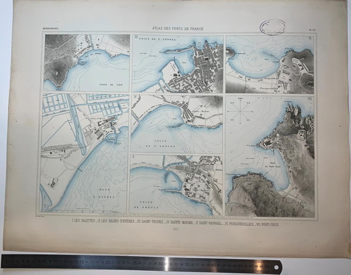 Atlas des ports de France. I. Les Salettes. II. Les Salins-D'hyeres. III. Saint-Tropez. IV. Sainte-Maxime. V. Saint-Raphael. VI. Proquerolles. VII. Port-Cros - landofmagazines.com