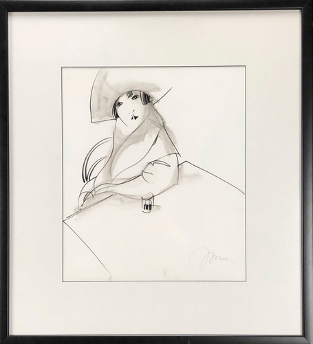 Rustam Khamdamov. Style 6. Russian Painting. Marker on paper. 2010. - landofmagazines.com