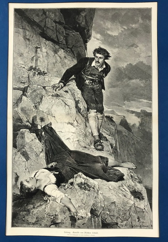 don franz Banffiangl. Rettung Bemalde Don Mathias Schmid. Nach Einer Photographie in Munchen. - landofmagazines.com