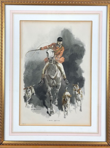 C. Becker. Horseman and dog svop - landofmagazines.com