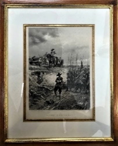 French. Cromwell AT Marston Moor. From The Picture In The Collection of John Rhodes ESQ., Leeds. Painted by Ernest Crofts, A.R.A. - landofmagazines.com