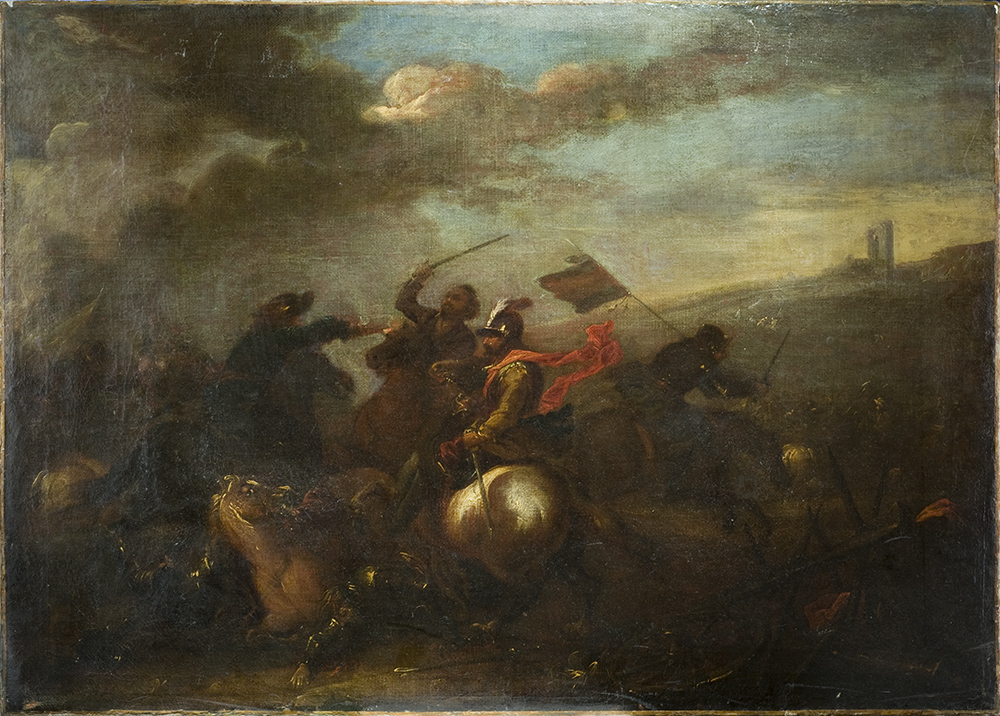 Cavalry Passages. Unknown Artist. Oil on canvas. Europe end of XVII century. - landofmagazines.com