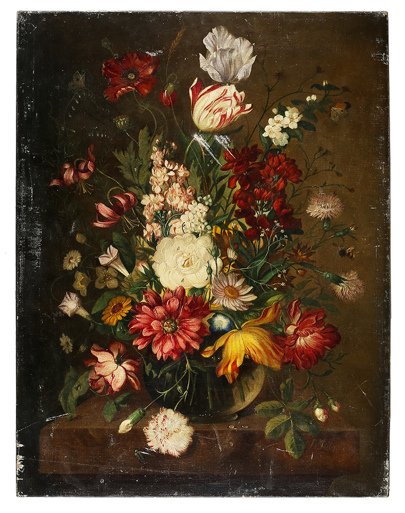 Pieler Franz Xaver. Still Life. Flowers in a Vase. - landofmagazines.com