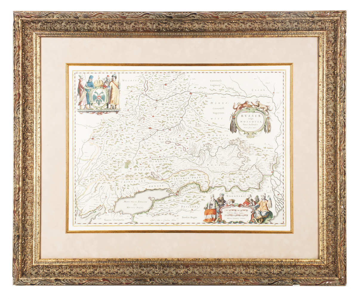 Map of Russia, vulgo Moscovia. Southern part of Muscovy. Amsterdam, 1640s. - landofmagazines.com
