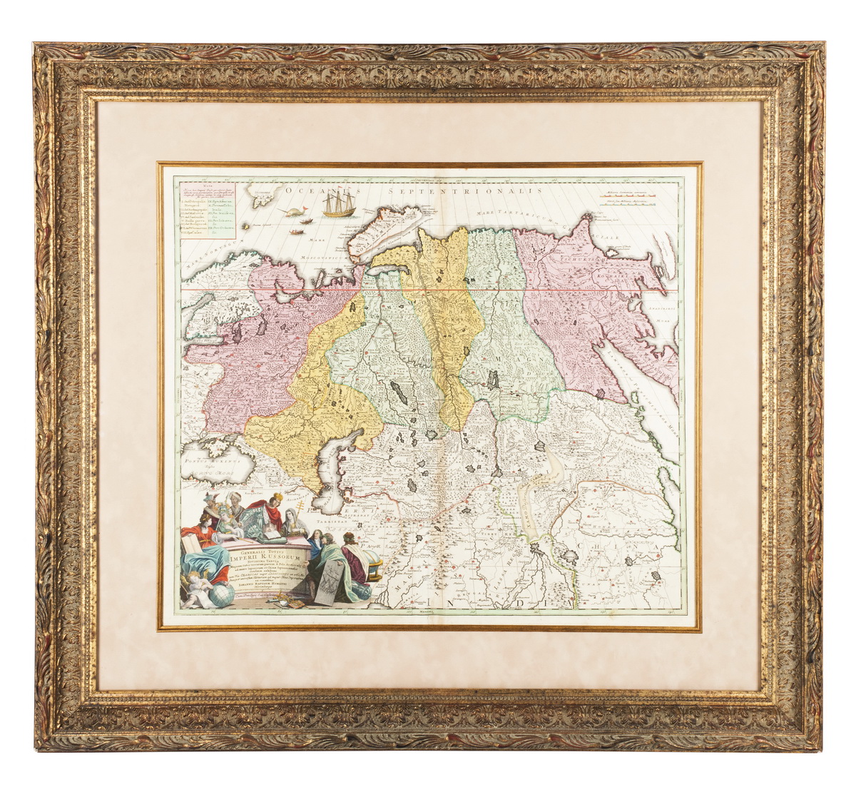 Johann Baptist Homann. Map. The Latest General Map of the Russian Empire [Generalis Totius Imperii Russorum]. - landofmagazines.com