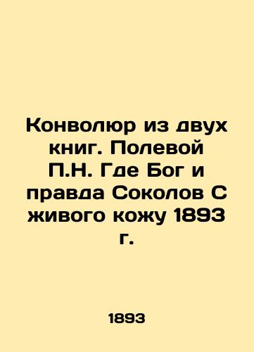 A Convolut of Two Books. Field P.N. Where is God and Truth Sokolov From the Living Skin of 1893 In Russian (ask us if in doubt)/Konvolyur iz dvukh knig. Polevoy P.N. Gde Bog i pravda Sokolov S zhivogo kozhu 1893 g. - landofmagazines.com