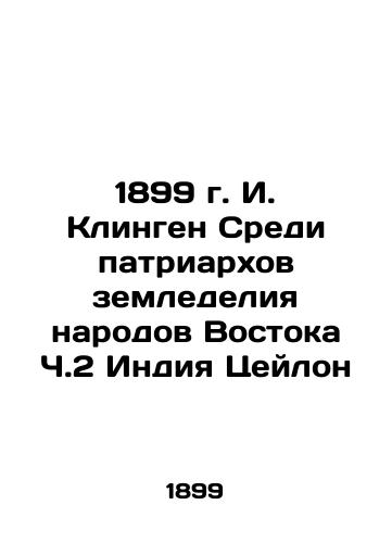 1899 I. Klingen Among the Patriarchs of Agriculture of the Peoples of the East, Ceylon India In Russian (ask us if in doubt)/1899 g. I. Klingen Sredi patriarkhov zemledeliya narodov Vostoka Ch.2 Indiya Tseylon - landofmagazines.com