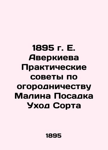 E. Averkieva's 1895 Practical Tips for Gardening Raspberry Plant Care In Russian (ask us if in doubt)/1895 g. E. Averkieva Prakticheskie sovety po ogorodnichestvu Malina Posadka Ukhod Sorta - landofmagazines.com