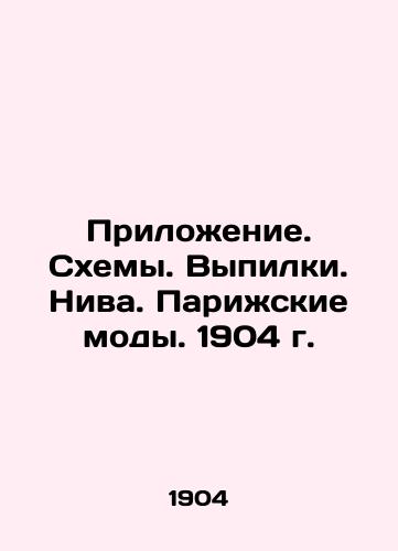 Appendix. Schemes. Drinks. Niva. Paris Fashions. 1904. In Russian (ask us if in doubt)/Prilozhenie. Skhemy. Vypilki. Niva. Parizhskie mody. 1904 g. - landofmagazines.com