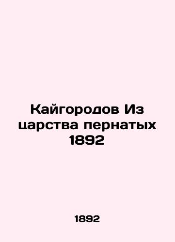 Kaigorod From the Kingdom of Birds 1892 In Russian (ask us if in doubt)/Kaygorodov Iz tsarstva pernatykh 1892 - landofmagazines.com