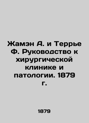 Jean A. and Terrier F. Guide to Surgical Clinic and Pathology. 1879 In Russian (ask us if in doubt)/Zhamen A. i Terr'e F. Rukovodstvo k khirurgicheskoy klinike i patologii. 1879 g. - landofmagazines.com