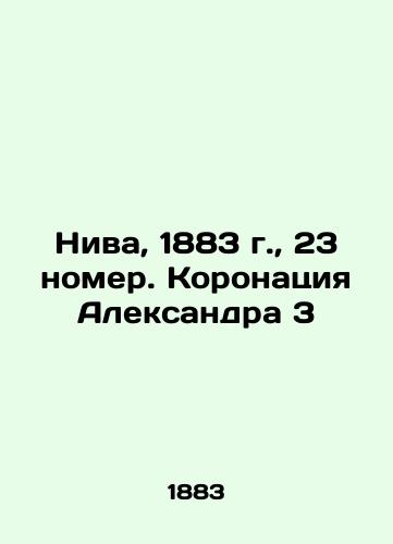 Niva, 1883, 23 issue. The coronation of Alexander 3 In Russian (ask us if in doubt)/Niva, 1883 g., 23 nomer. Koronatsiya Aleksandra 3 - landofmagazines.com