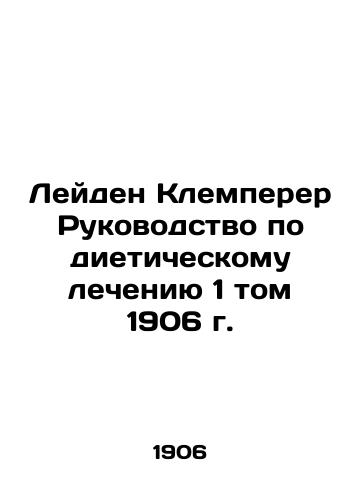 Leiden Klemperer Guide to Dietetic Treatment, Volume 1, 190 In Russian (ask us if in doubt)/Leyden Klemperer Rukovodstvo po dieticheskomu lecheniyu 1 tom 1906 g. - landofmagazines.com