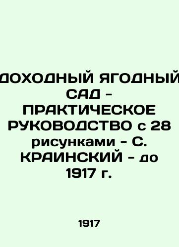 INCOME SAD - PRACTICAL MANUFACTURE with 28 Drawings - S. KRAINSKY - until 1917 In Russian (ask us if in doubt)/DOKhODNYY YaGODNYY SAD - PRAKTIChESKOE RUKOVODSTVO s 28 risunkami - S. KRAINSKIY - do 1917 g. - landofmagazines.com