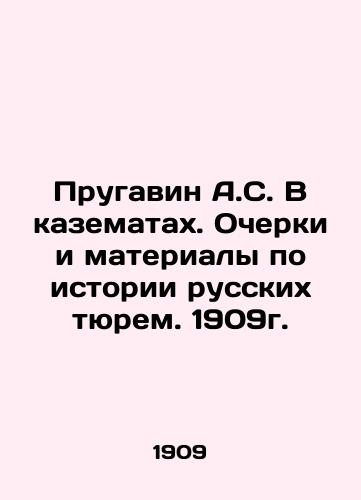 Prugavin A.S. In casemates. Essays and materials on the history of Russian prisons. 1909. In Russian (ask us if in doubt)/Prugavin A.S. V kazematakh. Ocherki i materialy po istorii russkikh tyurem. 1909g. - landofmagazines.com