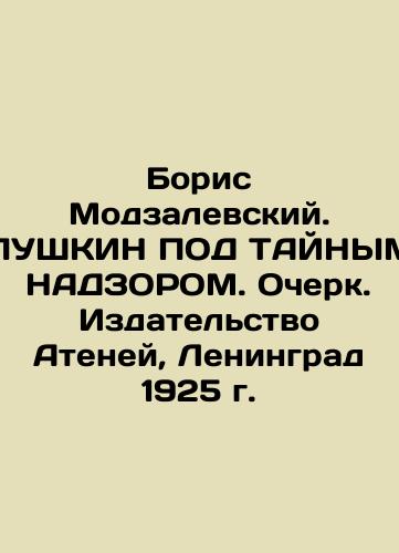 Boris Modzalevsky. PUSHKIN UNDER THE MAIN OVERSIGHT. Essay. Ateney Publishing House, Leningrad, 1925 In Russian (ask us if in doubt)/Boris Modzalevskiy. PUShKIN POD TAYNYM NADZOROM. Ocherk. Izdatel'stvo Ateney, Leningrad 1925 g. - landofmagazines.com