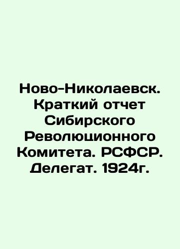 Novo-Nikolaevsk. Brief Report of the Siberian Revolutionary Committee. RSFSR. Delegate. 1924. In Russian (ask us if in doubt)/Novo-Nikolaevsk. Kratkiy otchet Sibirskogo Revolyutsionnogo Komiteta. RSFSR. Delegat. 1924g. - landofmagazines.com