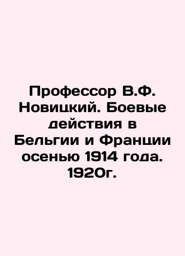 Professor V.F. Novitsky. Fighting in Belgium and France in the autumn of 1914. 1920. In Russian (ask us if in doubt)/Professor V.F. Novitskiy. Boevye deystviya v Bel'gii i Frantsii osen'yu 1914 goda. 1920g. - landofmagazines.com