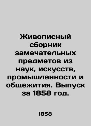 Zhivopisnyy sbornik zamechatel'nykh predmetov iz nauk, iskusstv, promyshlennosti i obshchezhitiya. Vypusk za 1858 god./Painting Compilation of Remarkable Subjects from Sciences, Arts, Industry, and Hostel. 1858 Issue. In Russian (ask us if in doubt) - landofmagazines.com