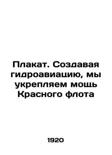 Plakat. Sozdavaya gidroaviatsiyu, my ukreplyaem moshch' Krasnogo flota/Poster. By creating hydroaviation, we strengthen the power of the Red Fleet In Russian (ask us if in doubt) - landofmagazines.com