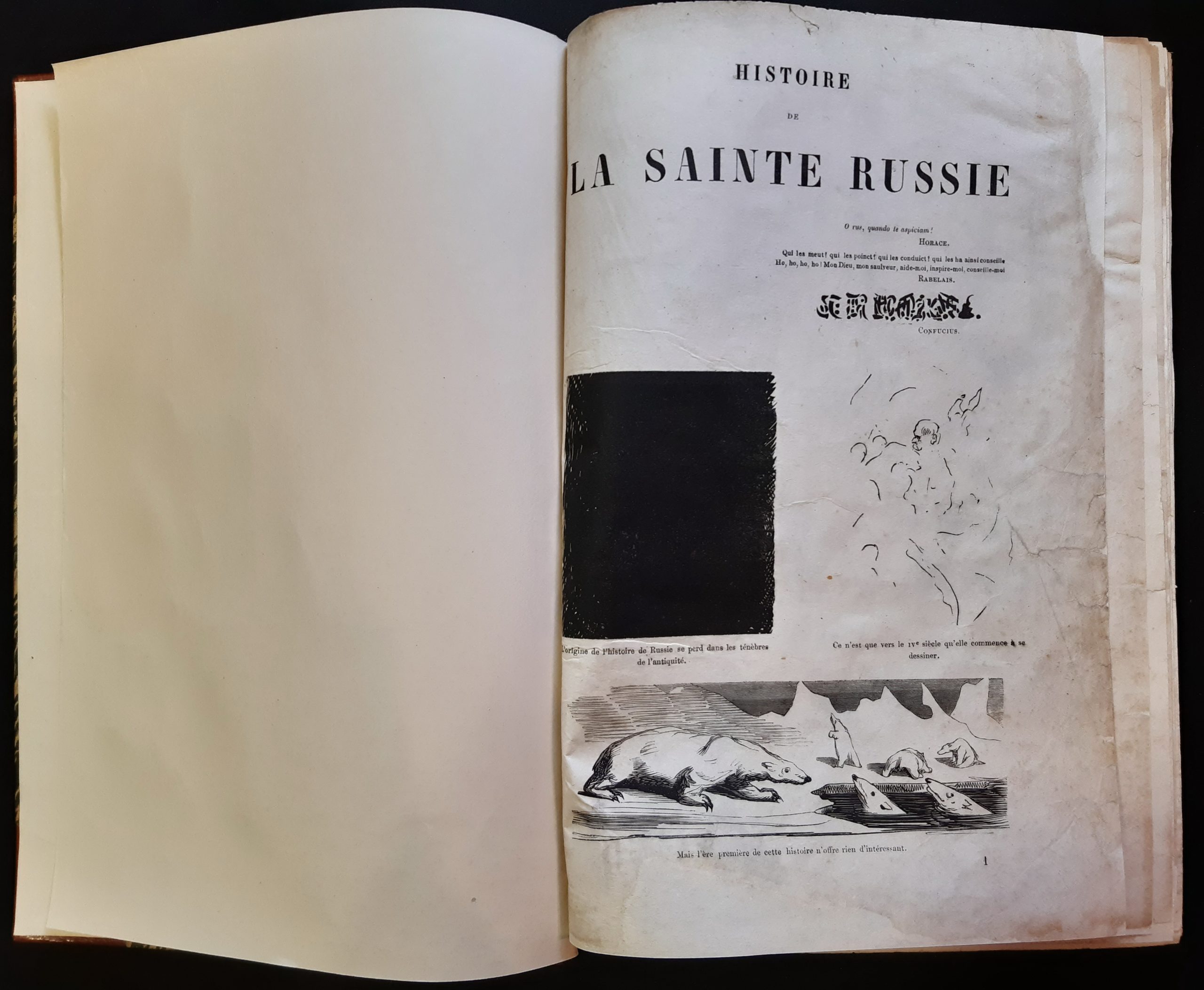 Gustave Dore. Histoire pittoresque, dramatique et caricaturale de la sainte Russie. Paris: J. Bry aine, 1854 - landofmagazines.com