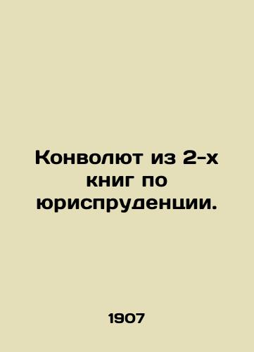 Konvolyut iz 2-kh knig po yurisprudentsii./Convolutee from 2 books on jurisprudence. In Russian (ask us if in doubt). - landofmagazines.com