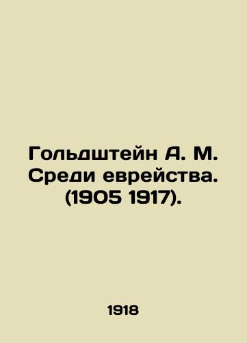 Goldshteyn A. M. Sredi evreystva. (1905 1917)./Goldstein A. M. Among Jewry. (1905 1917). In Russian (ask us if in doubt). - landofmagazines.com