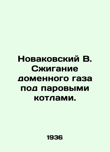 Novakovskiy V. Szhiganie domennogo gaza pod parovymi kotlami./Novakovsky V. Burning blast furnace gas under steam boilers. In Russian (ask us if in doubt). - landofmagazines.com