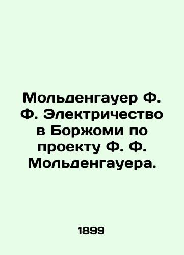 Moldengauer F.F. Elektrichestvo v Borzhomi po proektu F.F.Moldengauera./Moldenhauer F.F. Electricity in Borjomi by F.F. Moldenhauer project. In Russian (ask us if in doubt). - landofmagazines.com