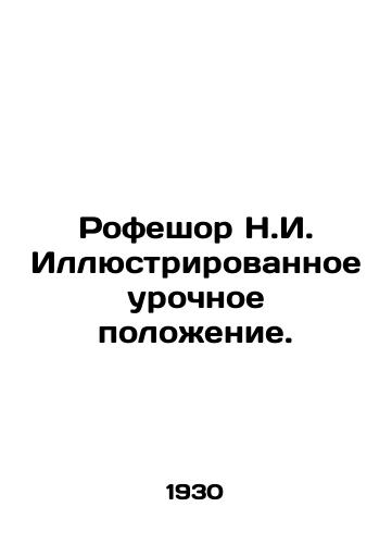 Rofeshor N.I. Illyustrirovannoe urochnoe polozhenie./Rofeshor N.I. Illustrated lesson provision. In Russian (ask us if in doubt) - landofmagazines.com