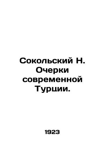 Sokolskiy N. Ocherki sovremennoy Turtsii./Sokolsky N. Essays on Modern Turkey. In Russian (ask us if in doubt) - landofmagazines.com