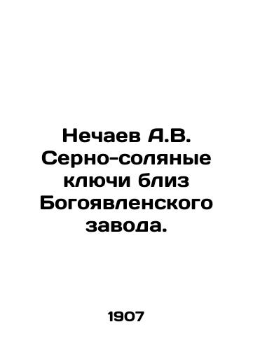 Nechaev A.V. Serno-solyanye klyuchi bliz Bogoyavlenskogo zavoda. /Nechaev A.V. Sulphur-salt keys near Bogoyavlensky plant. - landofmagazines.com