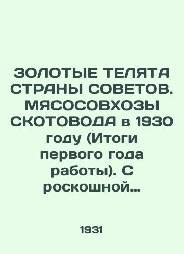 ZOLOTYE TELYaTA STRANY SOVETOV. MYaSOSOVKhOZY SKOTOVODA v 1930 godu (Itogi pervogo goda raboty). S roskoshnoy kartoy v komplekte./GOLD BODIES OF THE COUNTRY OF COUNTRIES. SCOTTING MEASURES in 1930 (First Year Results) - landofmagazines.com