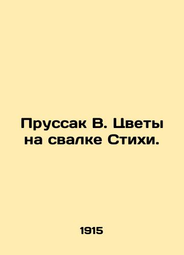 Prussak V. Tsvety na svalke Stikhi./Prussac W. Flowers at the Landfill of Poems. In Russian - landofmagazines.com