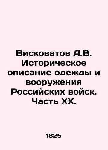 Viskovatov A.V. Istoricheskoe opisanie odezhdy i vooruzheniya Rossiyskikh voysk. Chast XX. /Viskovatov A.V. Historical description of clothing and armaments of Russian troops. Part XX. In Russian - landofmagazines.com
