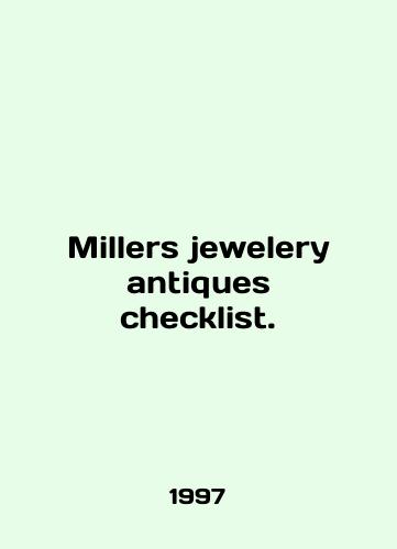 Millers jewelery antiques checklist./Millers jewellery antiques checklist. In English - landofmagazines.com