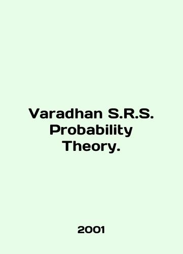 Varadhan S.R.S. Probability Theory./Varadhan S.R.S. Probability Theory. In English - landofmagazines.com
