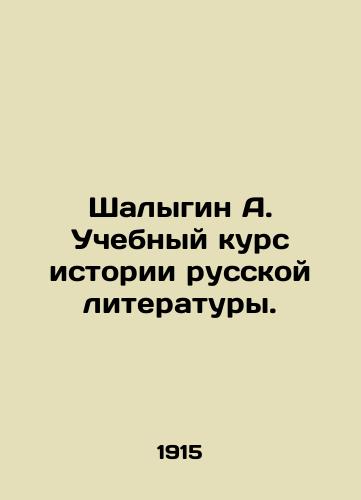 Shalygin A. Uchebnyy kurs istorii russkoy literatury./Shalygin A. Course in the History of Russian Literature. In Russian - landofmagazines.com