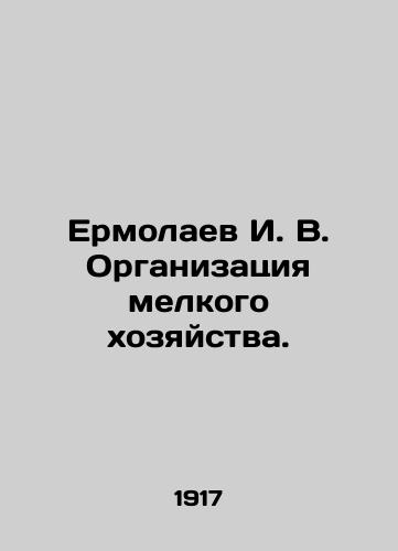 Ermolaev I. V. Organizatsiya melkogo khozyaystva./Yermolaev I. V. Organization of small farming. In Russian - landofmagazines.com