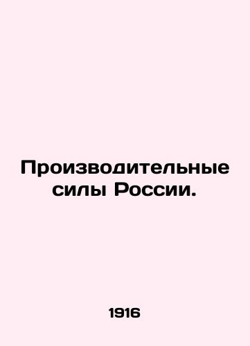 Proizvoditelnye sily Rossii./Productive forces of Russia. In Russian - landofmagazines.com