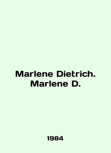 Marlene Dietrich. Marlene D./Marlene Dietrich. Marlene D. In French - landofmagazines.com