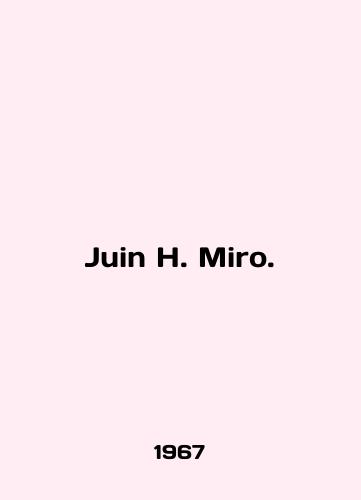 Juin H. Miro./Juin H. Miro. In English - landofmagazines.com