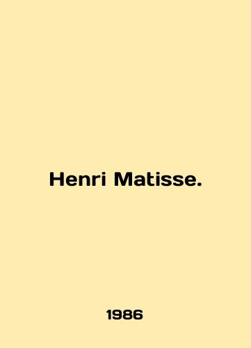 Henri Matisse./Henri Matisse. In English - landofmagazines.com
