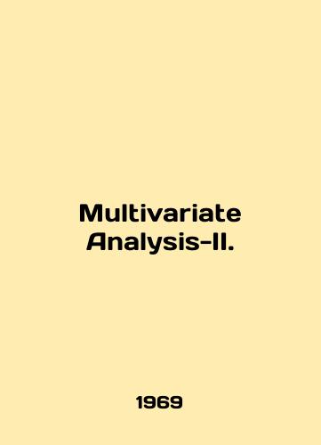 Multivariate Analysis-II./Multivariate Analysis-II. In English - landofmagazines.com