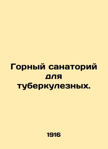 Gornyy sanatoriy dlya tuberkuleznykh./Mountain sanatorium for tuberculosis patients. - landofmagazines.com